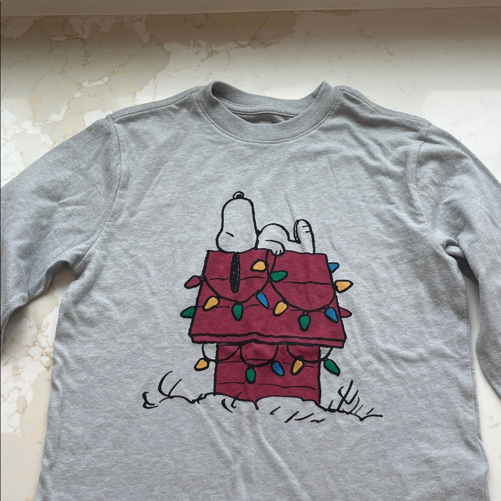 J.Crew holiday snoopy tee